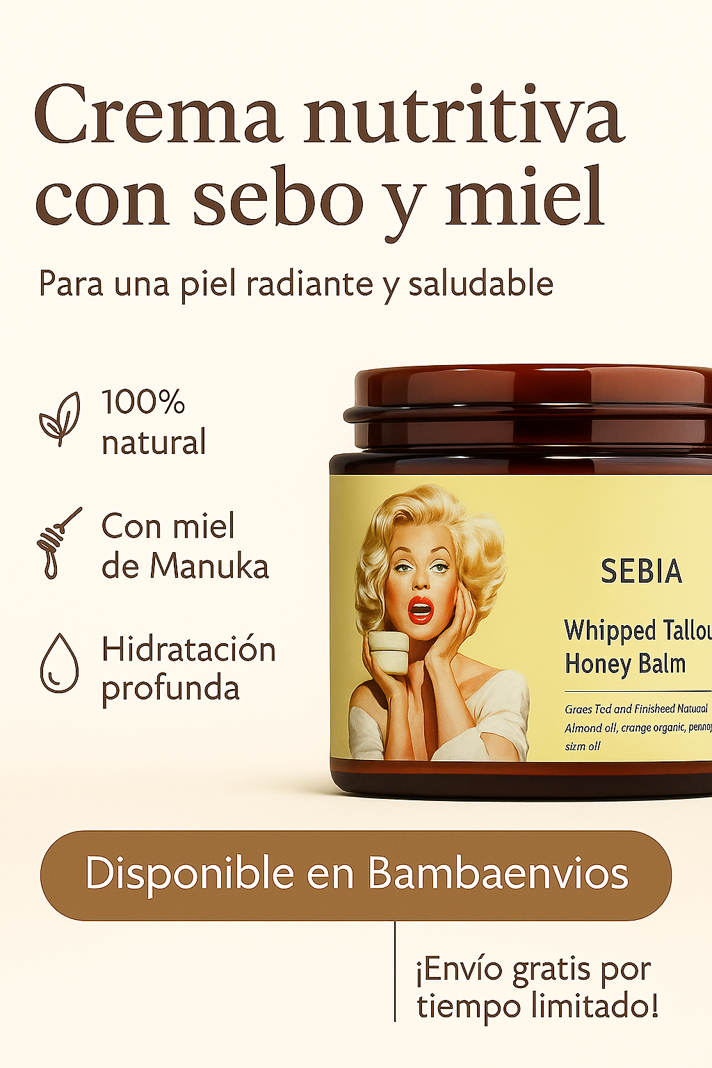 La crema natural que calma tu piel desde la primera aplicación